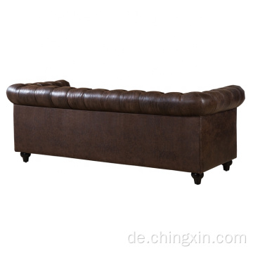 Amerikanischer Stil KD Tufted Chesterfield Sofa Sofa Wohnzimmermöbel